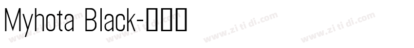 Myhota Black字体转换